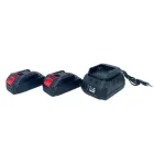 Набір акумуляторних електроінструментів 3в1 шуруповерт турбінка міні пила з 2 акумуляторами в кейсі