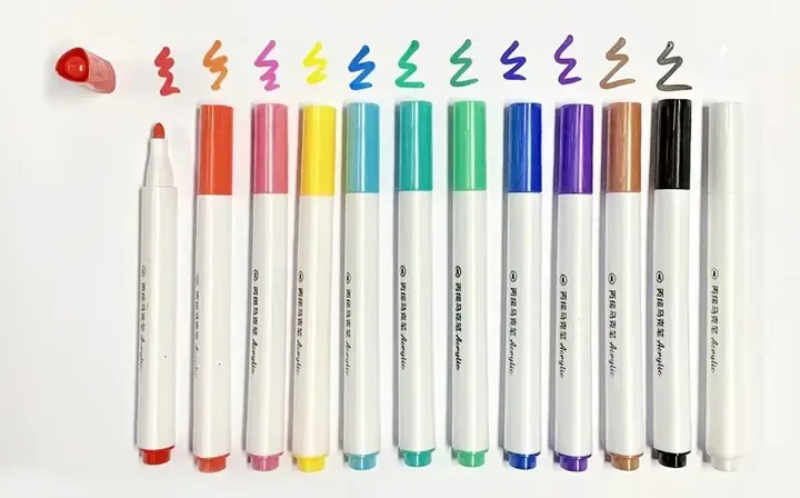 Акварельні маркери 6 кольорів Water Brush