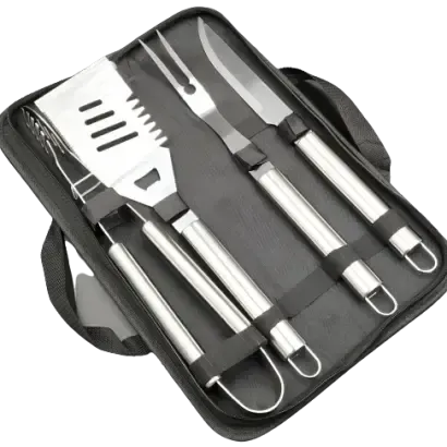 Набір аксесуарів для барбекю 4 предмета в чохлі