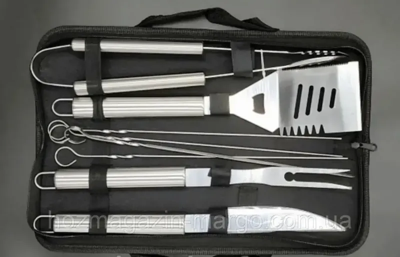 Набір для барбекю та гриль. 8 предметів. Для мангалу та тандира