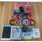 Набір для творчості 3D 3D ручка Pen-6 c LCD дисплеєм + графічний планшет + трафарети + 100 м пластику в комплекті