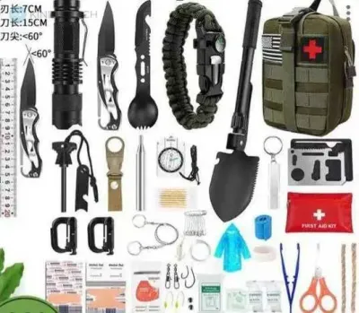 Набір для виживання 60 в 1: необхідний компаньйон для туристів та військових