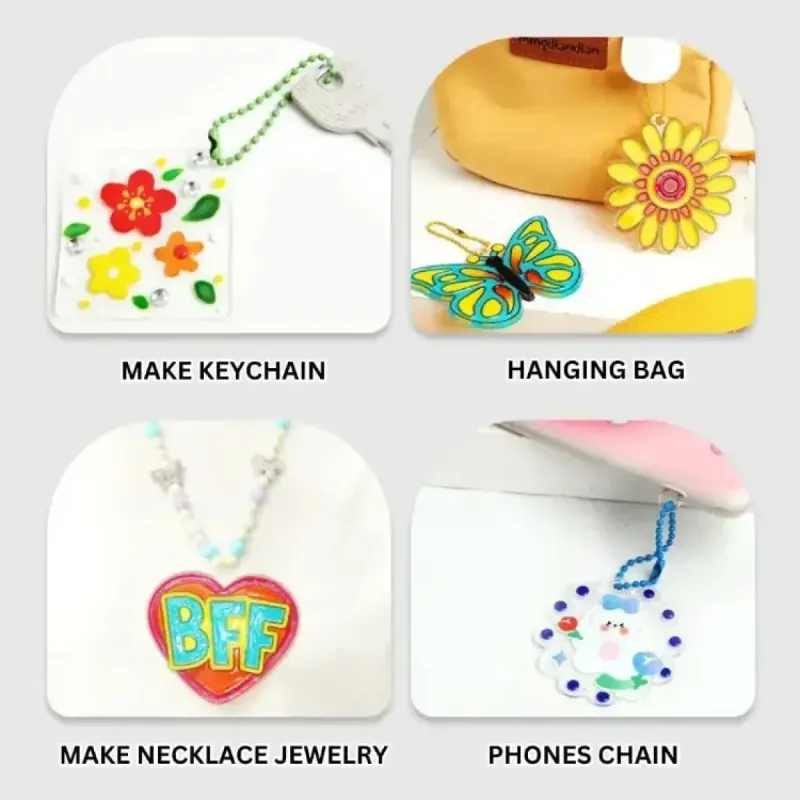 Набір для виготовлення брелоків з блискітками Glitter Paint Art