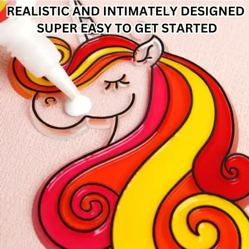 Набір для виготовлення брелоків з блискітками Glitter Paint Art