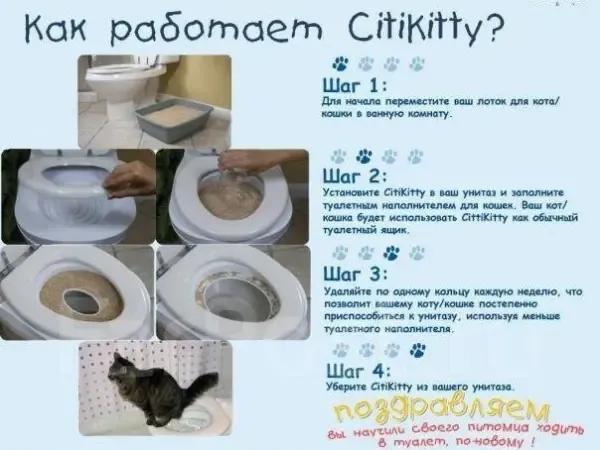 Набір для привчання кішки до унітазу CitiKitty