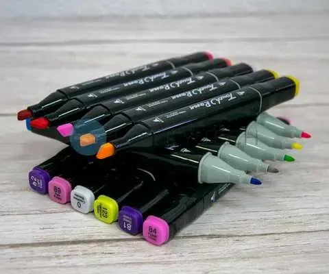 262 шт Набір двосторонніх скетч-маркерів для малюванняTouch на спиртовій основі