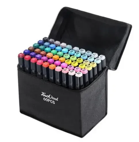 262 шт Набір двосторонніх скетч-маркерів для малюванняTouch на спиртовій основі