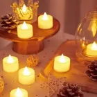 Набір електронних світлодіодних свічок на батарейках, 24 шт