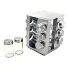 Набір ємностей для спецій на основі UNIQUE 12 в 1 Квадрат Органайзер для приправ