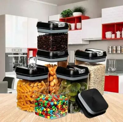 Органайзери для сипучих кухни Food Storage Container 5 контейнерів | Набір пластикових контейнерів для круп