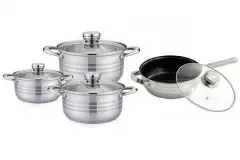 Набір кухонного посуду з нержавіючої сталі на 12 предметів Rainberg RB-601