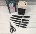 Набір кухонних ножів Rainberg RB-8808 7 в 1 з нержавіючої сталі, ножі для кухні, Кухонні ножі на підставці