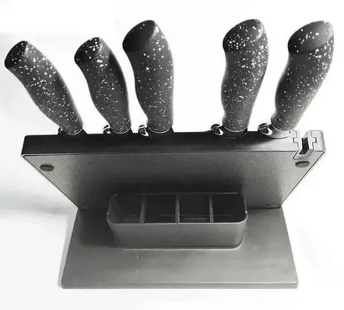 Набір кухонних ножів UNIQUE UN-1841 із магнітною підставкою