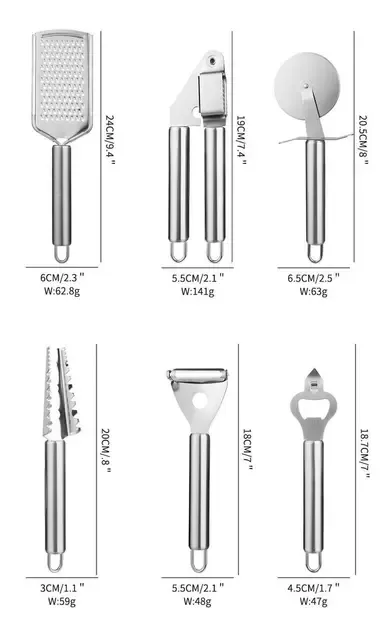Набір кухонного приладдя 20 предметів з потрійною підставкою