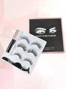 Набір накладні магнітні вії+підводка+пінцет Magnetic lashes 3 пари  магнітів