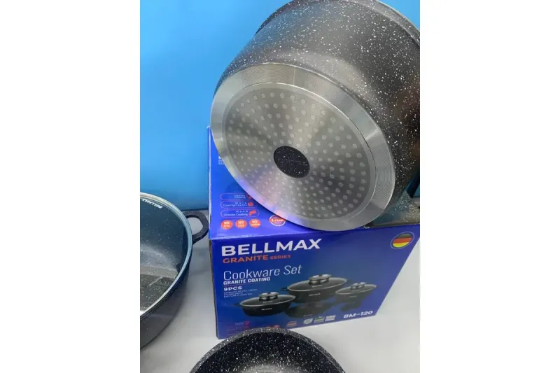 Набір посуду 9 предметів Bellmax Cookware Set BM-120