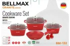 Набір посуду Bellmax Cookware Set BM-132 RED