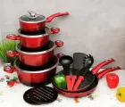Набір посуду казанів 15 предметів з мармуровим антипригарним покриттям Edenberg EB-5612