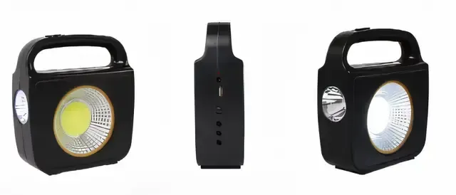 Набір із сонячною панеллю з ліхтариком та 3 лампочками, модель CC022-1, 100 Вт