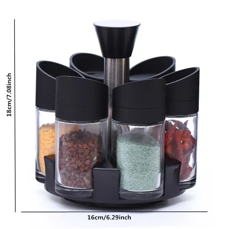 Набір із 6 обертових баночок для спецій Especia Conjunto De Abastecedor