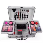 Набір жіночої косметики у подарунковій валізі MC1155 Makeup set Сріблястий