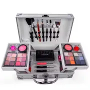 Набір жіночої косметики у подарунковій валізі MC1155 Makeup set Сріблястий
