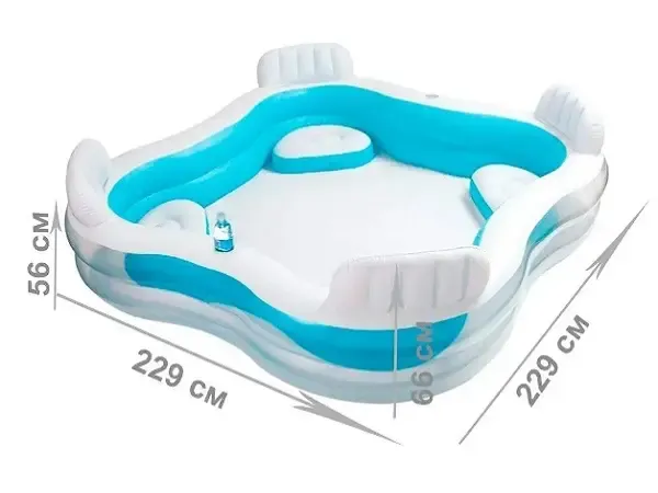Надувний басейн Intex 56475 (229х229х66 см)