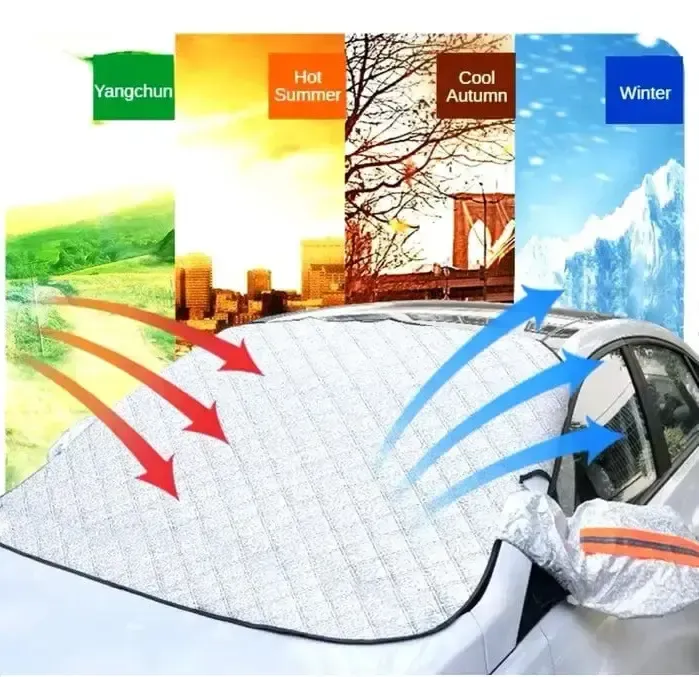 Накидка на лобове скло захист від снігу 115х140 см чохол для машини від сонця дощу зимовий тент