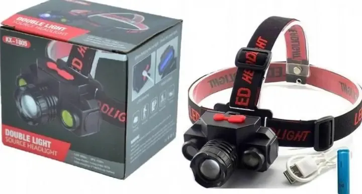 Налобний ліхтар BL 1805 COB XPE 18650 USB Charge Акумуляторний