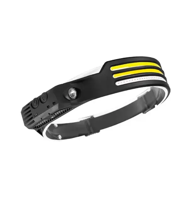 Налобний ліхтар COBA CB-689-3 акумуляторний з датчиком руху та червоним світлом