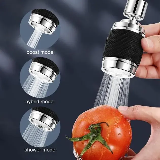 Насадка-аэратор для кухонного смесителя и переходник на шланг вращение на 360° Faucet universal pipe