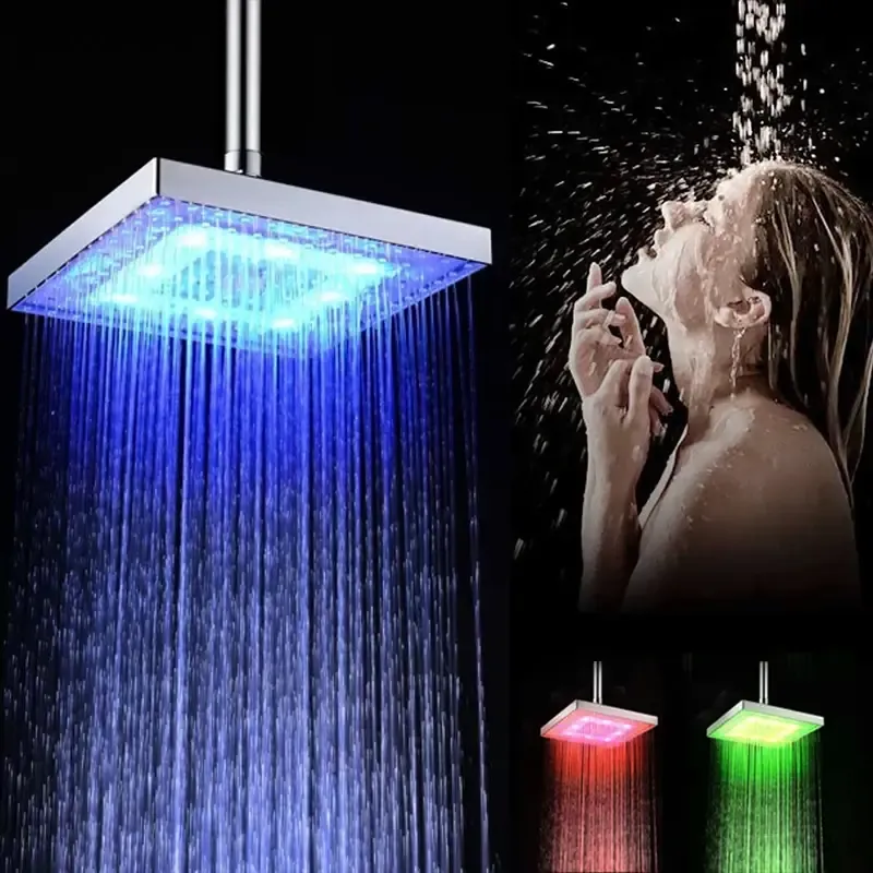 Насадка для душу з LED підсвічуванням RGB LED SHOWER Світлодіодна Лійка