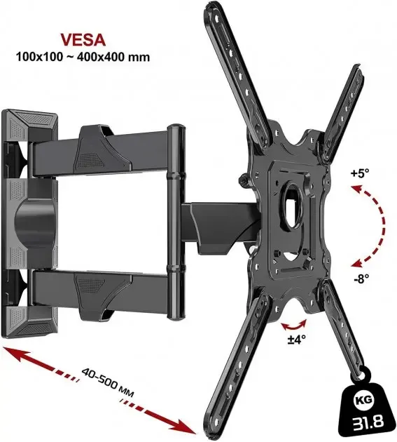 Настінне кріплення для телевізора (кронштейн) V-Star S4 32-60"