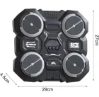 Настінний боксерський тренажер / музична машина-тренажер з підсвічуванням (4 цілі) + рукавички