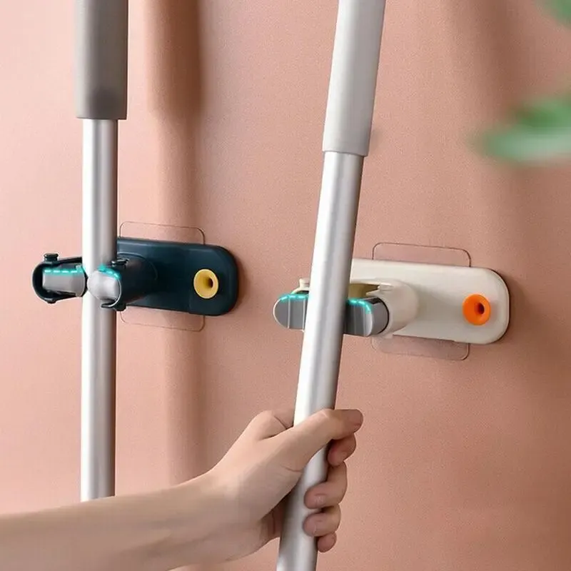 Настінний тримач для швабр регульований нековзний