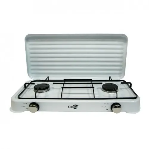 Настільна газова плита на 2 конфорки STARLUX SGS 6002 (біла)