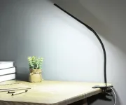 Настільна лампа на прищіпці гнучка LED Beluck BL-01 з кабелем USB