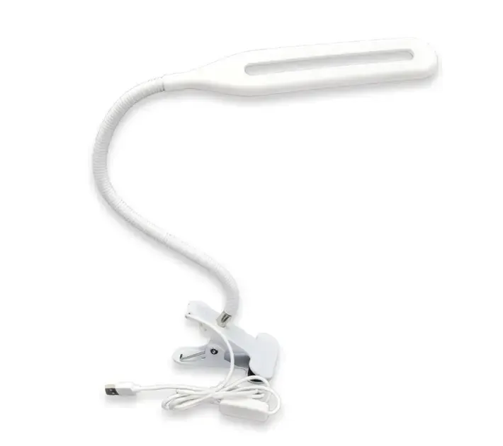 Настільна лампа на прищіпці гнучка LED Beluck BL-01 з кабелем USB