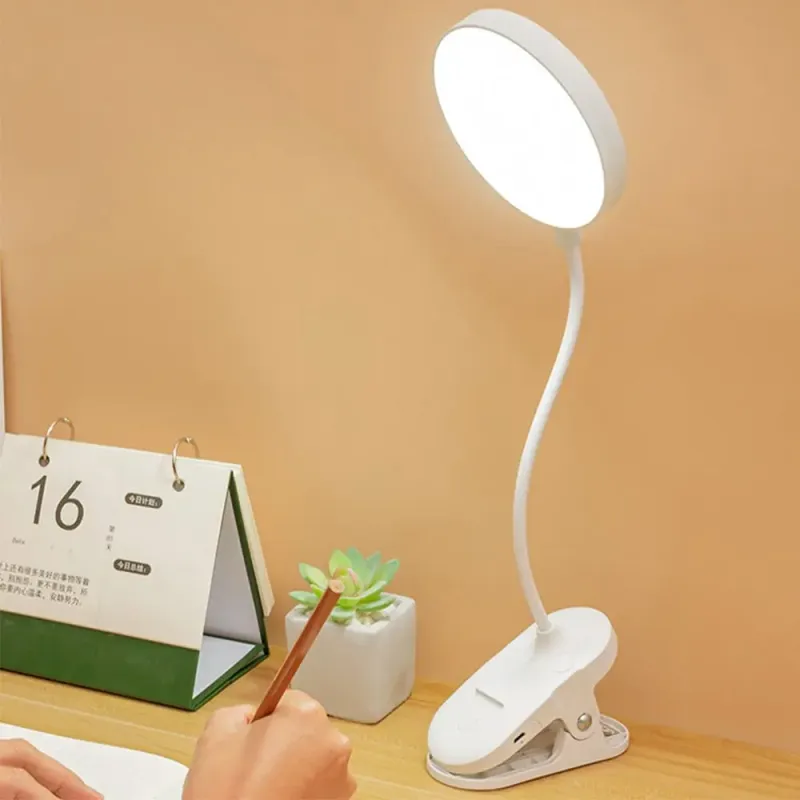Настільна лампа USB LED гнучка з прищіпкою