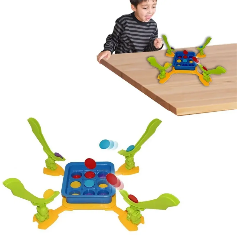 Настільна гра для сім'ї, 52 фішки Tic Tac & Stack / Дитяча гра інтерактивна