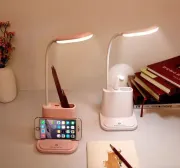 Акумуляторна настільна LED лампа Bionic Desk Lamp c USB виходом, органайзером та підставкою для смартфона