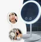 Настільне косметичне дзеркало з LED підсвічуванням та вентилятором Beauty Breeze Mirror