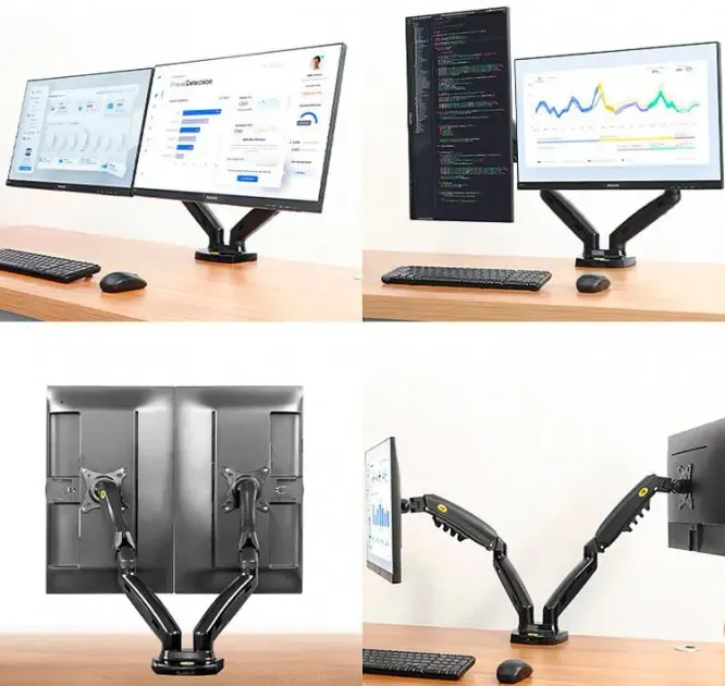 Настільне кріплення для двох моніторів (кронштейн) 17"-30" NB F160