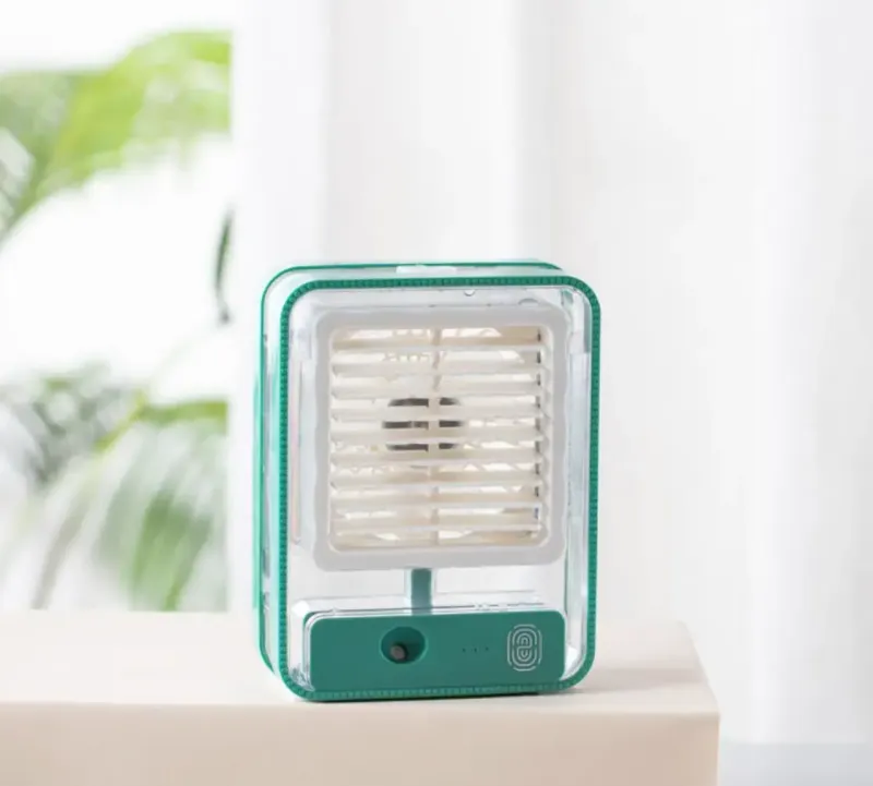 Настільний міні-вентилятор JISULIFE Вентилятор з USB та функцією зволоження 4-швидкості