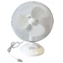 Настільний універсальний електричний вентилятор Wimpex WX-901 TF із захисними ґратами та підставкою