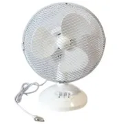 Настільний універсальний електричний вентилятор Wimpex WX-901 TF із захисними ґратами та підставкою