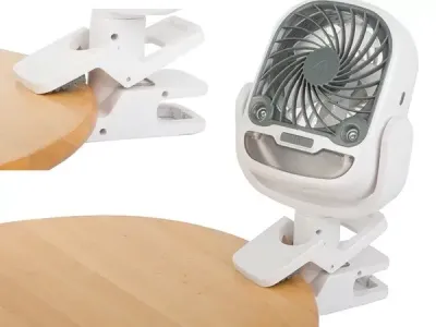 Настільний вентилятор, зволожувач повітря з роз'ємом, USB RGB 2в1