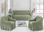 Натяжний чохол на диван та два крісла Туреччина, Універсальний чохол, накидка на диван