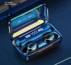 Навушники F9 TWS V5.0 Бездротові сенсорні Bluetooth з індикатором заряду чорні водонепроникні (NB-1)