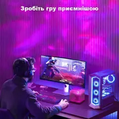 Нічний куб проектор північного сяйва RGB Настільна лампа 4 кольорів. Проекція водяної хвилі. LED світильник від USB